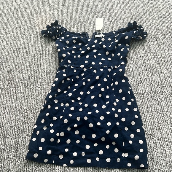 NWT Abercrombie & Fitch Polka Dot Dress Mini Dress - Picture 3 of 10